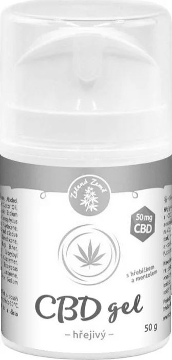 Zelená Země CBD Hřejivý gel 50 g